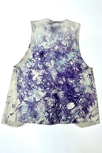Deadstock 1960s Indigo Dyed Leather Vest Selected by Cherry