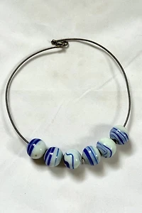 1960s Coil Choker with Victorian Marbles Selected by Cherry