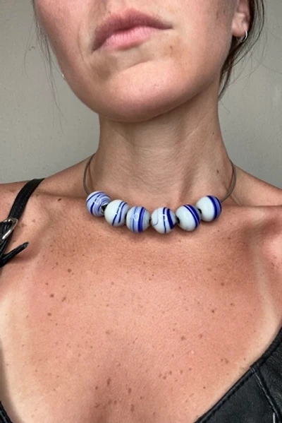 1960s Coil Choker with Victorian Marbles Selected by Cherry