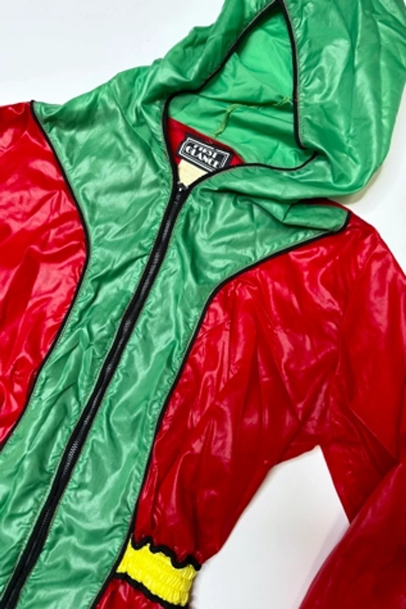 1970s Color Block Nylon Hood Windbreaker Selected by Cherry