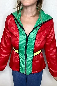 1970s Color Block Nylon Hood Windbreaker Selected by Cherry