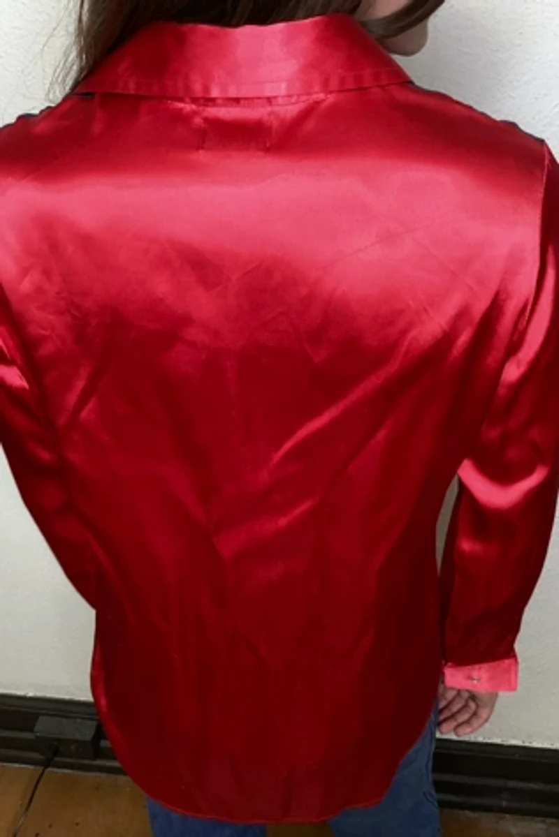 1970s Satin Western Shirt Selected by Cherry