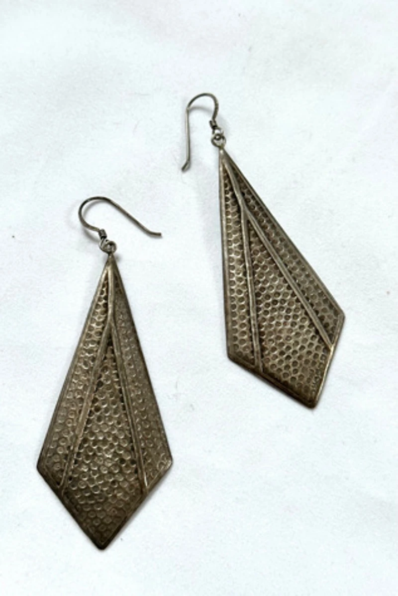 1970s Southwestern Plate Earrings Selected by Cherry