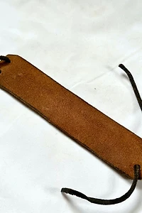 1970s Embossed and Painted "Truckin'" Leather Cuff Selected by Cherry