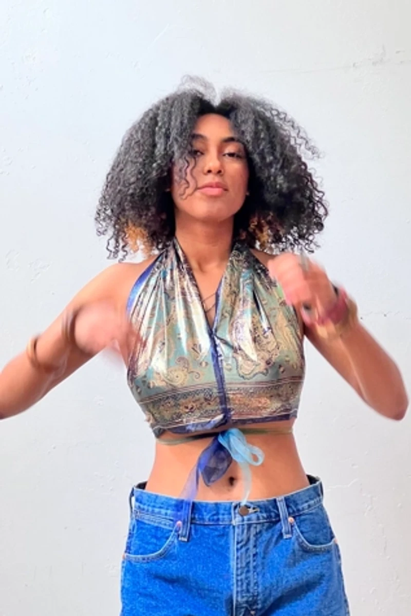 Anna Corinna Reworked Dusk Halter Top