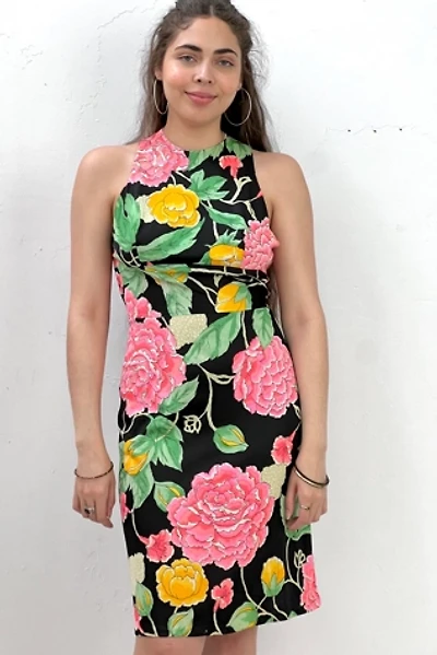 Vintage Flowers Noir Dress Selected by Anna Corinna