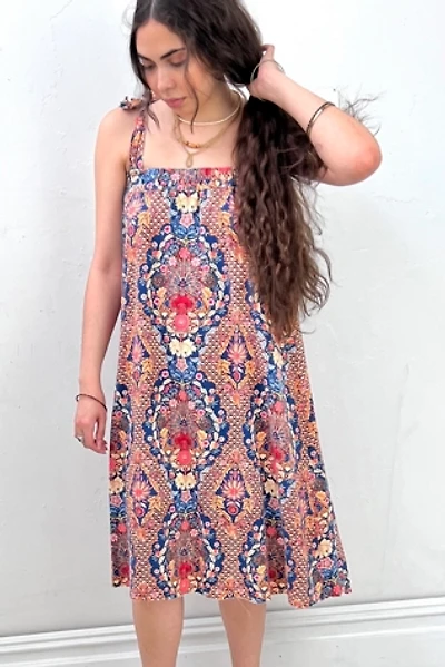 Anna Corinna Cobalt Flower Print Romper Dress