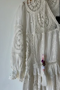 Maje White Doily Dress Selected by The Curatorial Dept.