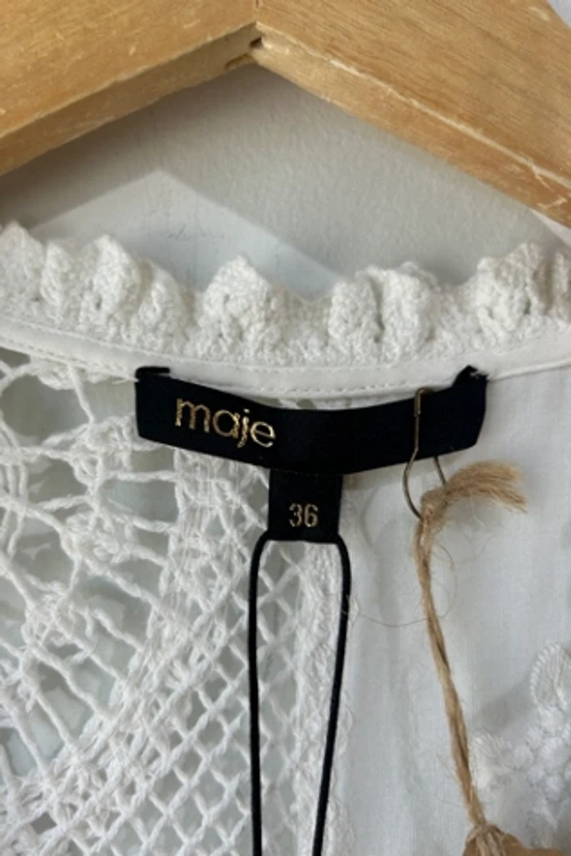 Maje White Doily Dress Selected by The Curatorial Dept.