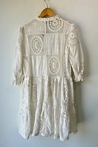 Maje White Doily Dress Selected by The Curatorial Dept.