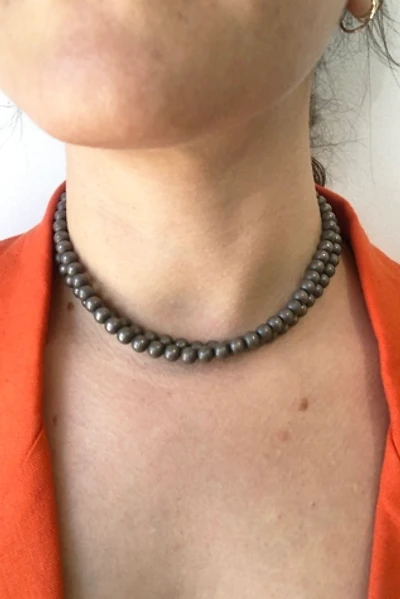 Silver Bench Beads Choker Necklace Selected by The Curatorial Dept.