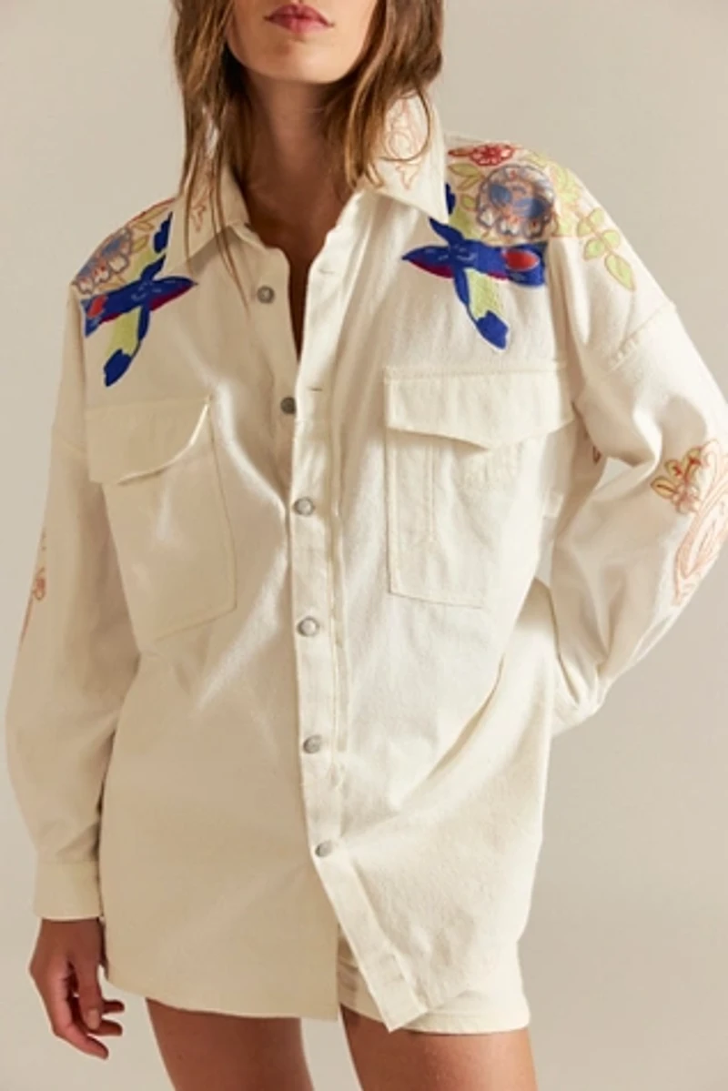 We The Free Take Flight Embroidered Shirt