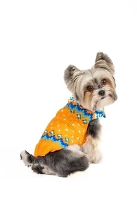 S Chilly Dog Artic Amber Fairisle Sweater
