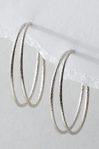 14k Gold Plated Omega Hoops