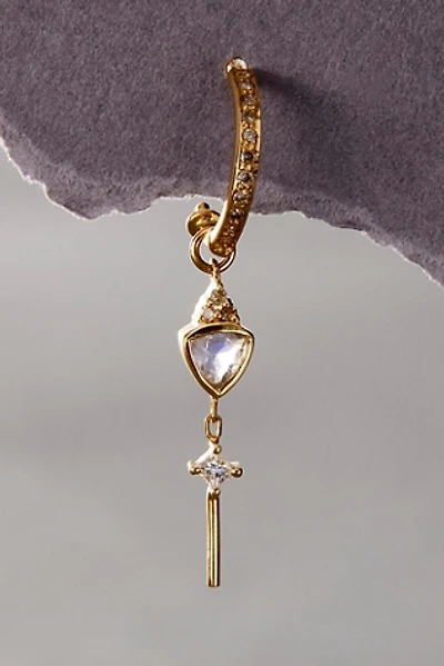 Celine Daoust Triangle Moonstone Single Earring