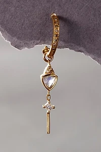 Celine Daoust Triangle Moonstone Single Earring