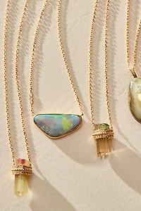 Celine Daoust Opal Triangle Necklace