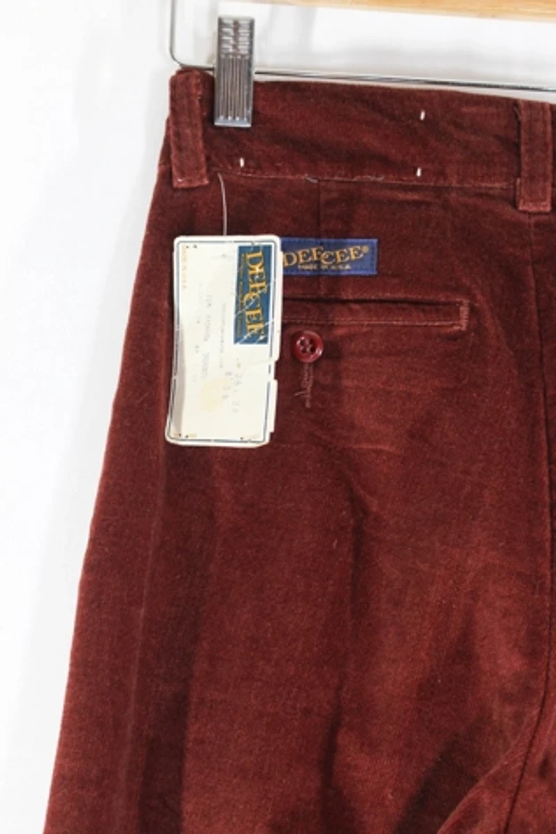 1970s Deadstock High-Waist Corduroy Pants Selected By Moons + Junes Vintage