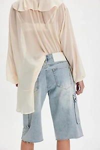 OneTeaspoon Skater Girl Wide-Leg Shorts