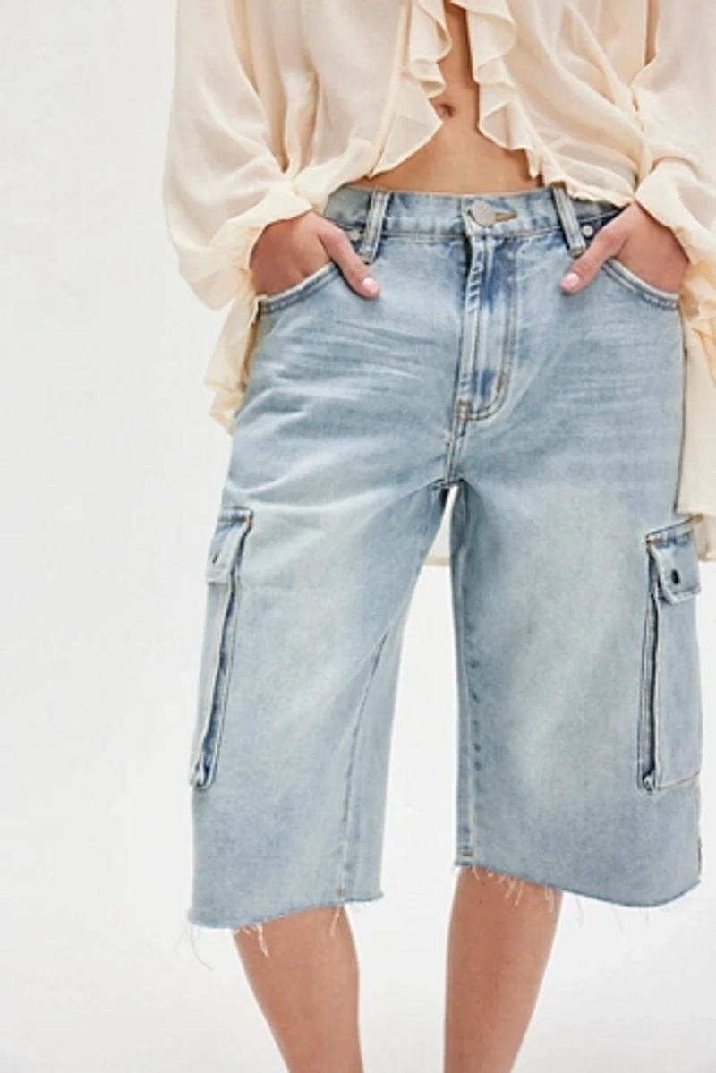 OneTeaspoon Skater Girl Wide-Leg Shorts