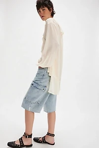 OneTeaspoon Skater Girl Wide-Leg Shorts