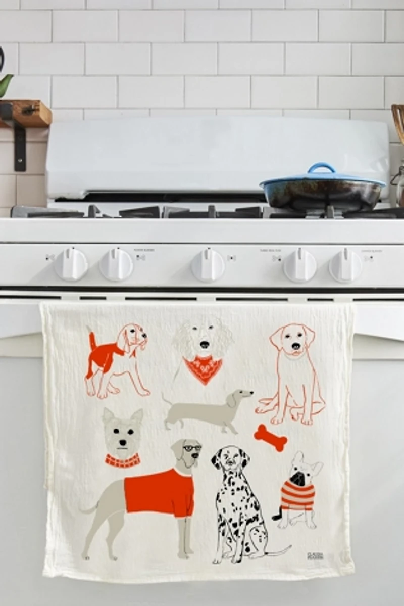 Claudia Pearson Dog Tea Towel