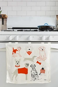 Claudia Pearson Dog Tea Towel