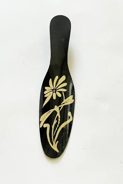 Antique 1920's Celluloid Shoe Horn with Dragonfly Selected by FernMercantile