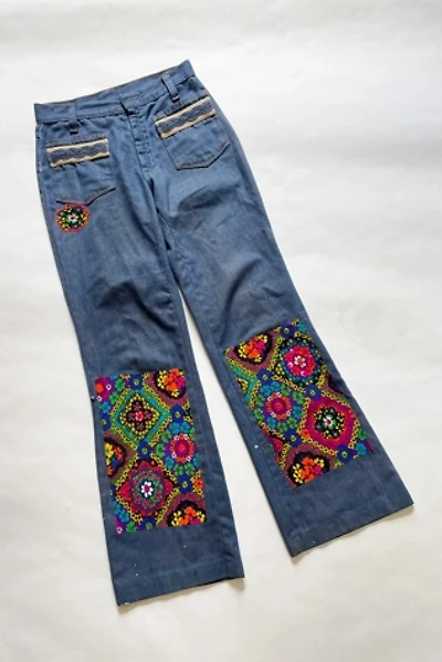 Vintage 1970's  Jeans with Psychedelic Patches Selected by FernMercantile