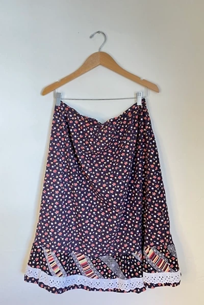 Vintage Purple Floral Prairie Skirt Selected by The Curatorial Dept.