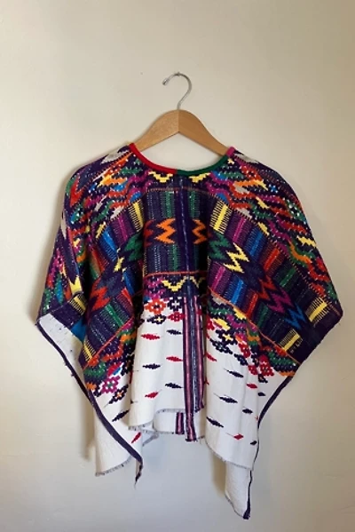 Vintage Woven Rainbow Poncho Selected by The Curatorial Dept.