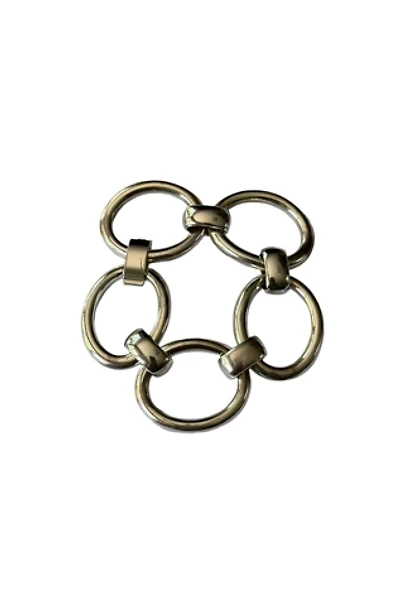 Vintage Y2K Chunky Silver Tone Chain  Bracelet Selected By Afterlife Boutique