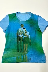 1970s Photo Print Couple Tee Selected by Cherry