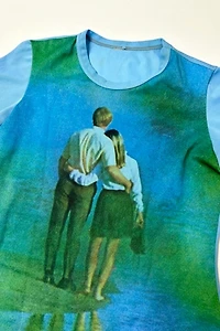 1970s Photo Print Couple Tee Selected by Cherry