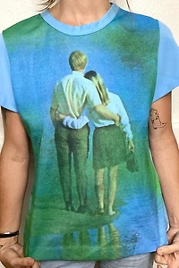 1970s Photo Print Couple Tee Selected by Cherry