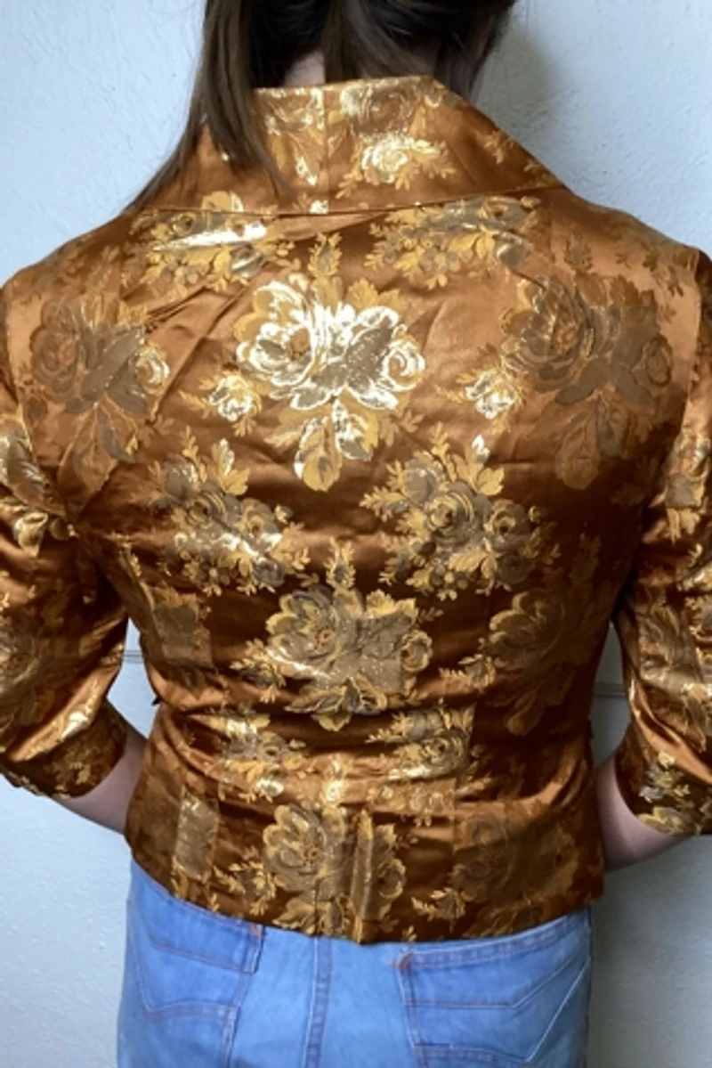 1960s Gold Brocade Bolero Selected by Cherry