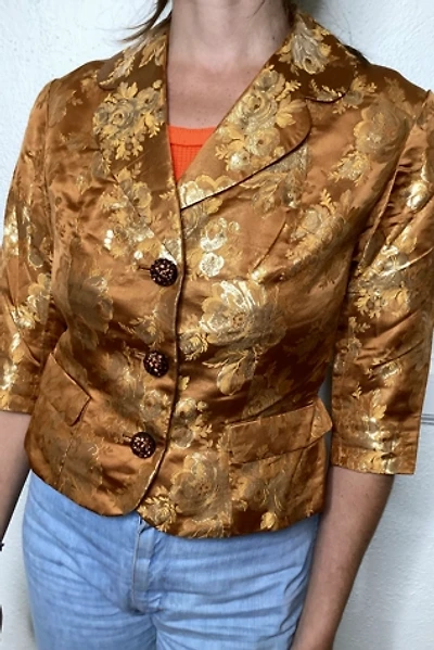 1960s Gold Brocade Bolero Selected by Cherry