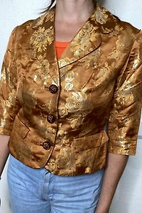 1960s Gold Brocade Bolero Selected by Cherry
