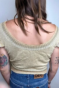 1970s Wearable Art Knit Top Selected by Cherry
