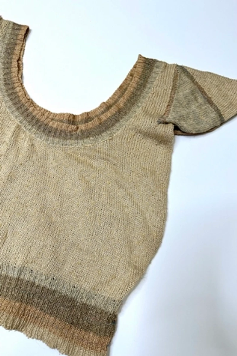 1970s Wearable Art Knit Top Selected by Cherry
