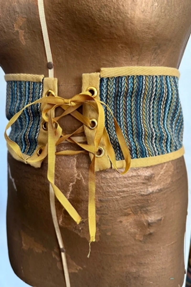 1970s Lace Up Woven Belt Selected by Cherry