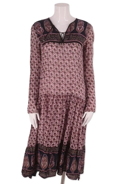 1970s Block Print Tissue Cotton Dress Selected By Ritual Vintage