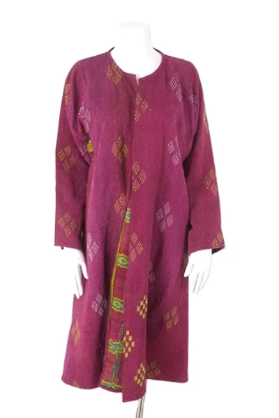 Vintage Handmade Kantha Duster Coat Selected By Ritual Vintage