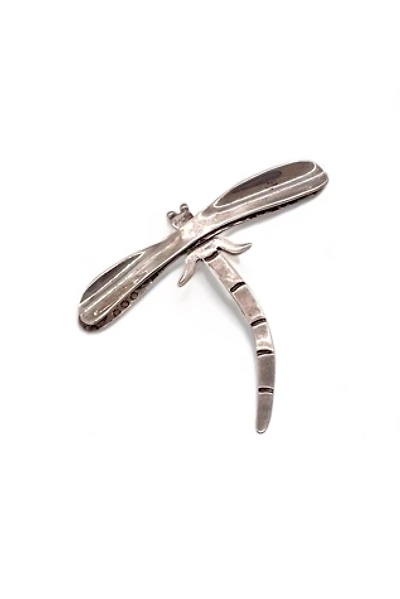 Vintage Mid-Century Sterling Silver Dragonfly Pin Selected by MARMALADE