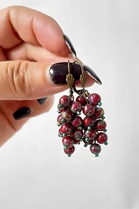 40s Glass Bead Cluster Earrings Selected by MARMALADE