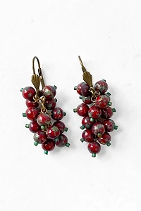 40s Glass Bead Cluster Earrings Selected by MARMALADE