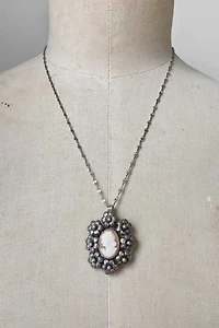 1940s Scandinavian Sterling Silver Floral Cameo Selected by MARMALADE