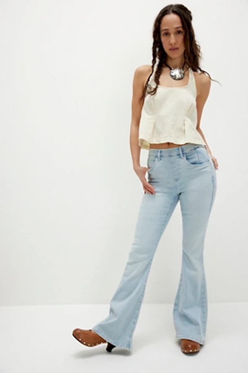 CRVY Infinite Stretch Pull-On Flare Jeans