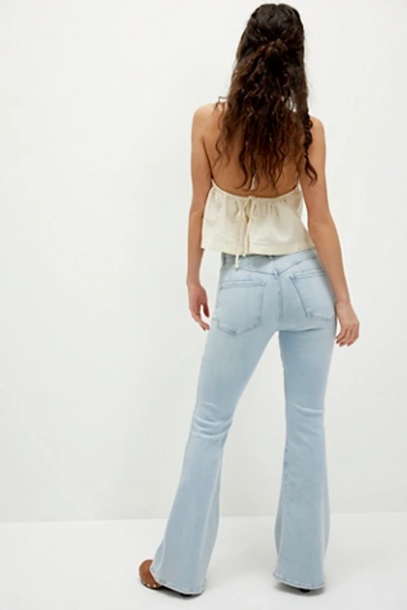 CRVY Infinite Stretch Pull-On Flare Jeans