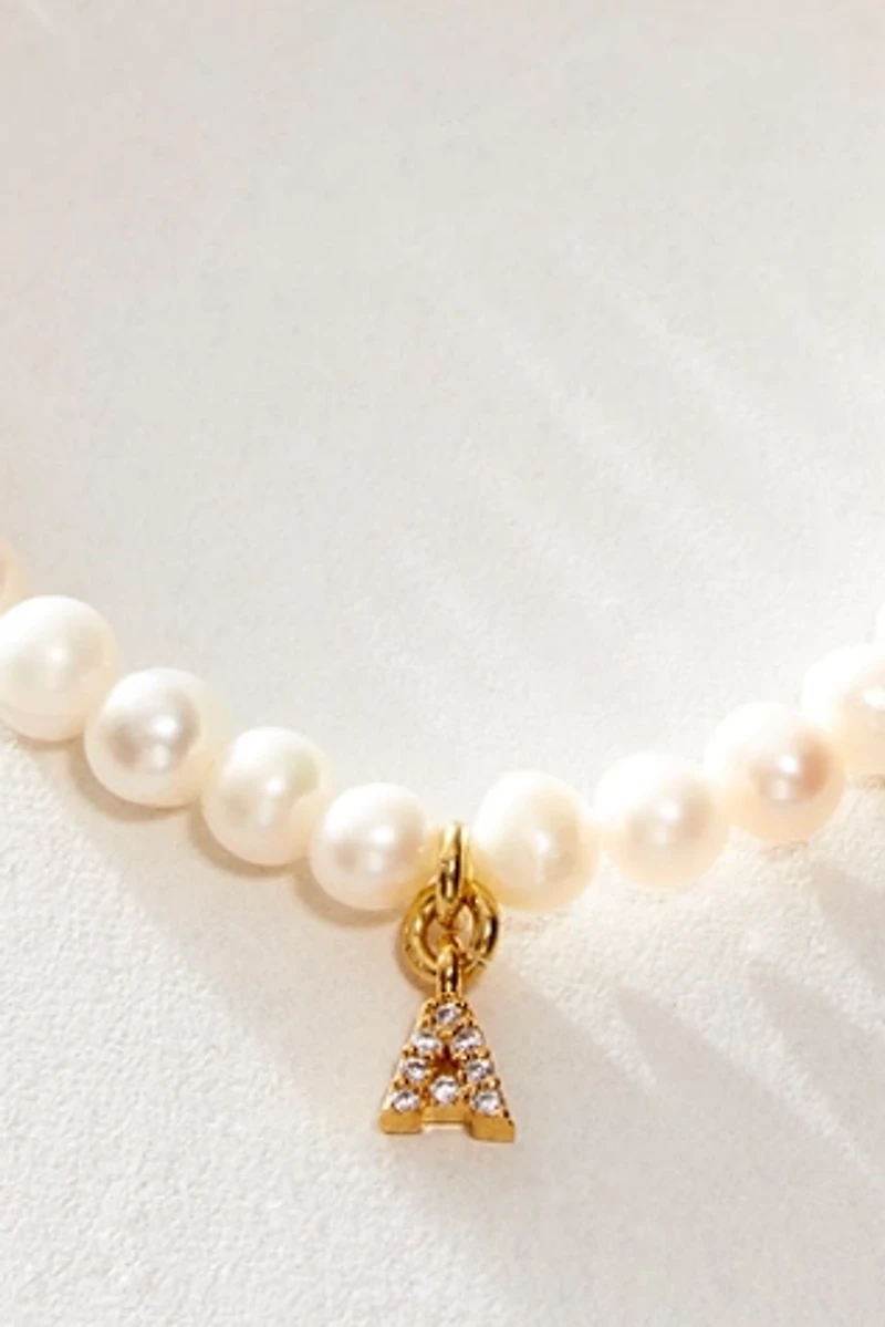 FYB Gold Pearl Identity Bracelet